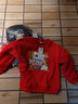 真维斯儿童加绒套装秋冬款男孩新年款拜年服洋气卫衣保暖卫裤男童 【新年套装】红+黑/蛇握福袋 150 实拍图