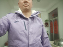 JEEP冲锋夹克衣男女同款三合一两件套保暖防风加绒外套 粉紫 XL  实拍图