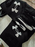 安德玛（Under Armour）健身骑行手套冬季男女保暖加绒电动摩托自行车防寒风手套黑灰M 实拍图