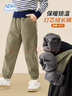 班尼路儿童裤子冬季2025款中大童一体绒休闲裤男女童灯芯绒加绒束脚长裤 实拍图