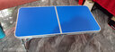 莉奥折叠桌户外摆摊桌椅组合便携野炊露营烧烤桌广告宣传桌摆地摊桌子 蓝色 100cm 单桌 实拍图