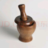 何适 何 HISIZE 酸枣木捣蒜器石臼老式蒜臼家用研磨器压蒜泥蒜蓉擂钵手动捣药罐 大号高脚罐+捣蒜棒+盖子 其他件数 实拍图