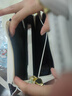伊梵络（EAVALURE）质感百搭单肩包包女2025新款小众设计精致斜挎包时尚通勤小方包 白色配卡其色+挂饰 实拍图