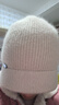笙格儿 帽子女秋冬季时尚百搭月子帽产后春秋显脸小针织毛线帽保暖冬款堆堆帽 兔毛米色 均码 实拍图