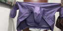 罗蒙（ROMON）冲锋夹克男女户外运动登山服连帽外套防风防水风衣紫色XL 实拍图