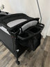 优乐博可折叠婴儿床多功能宝宝床便携可移动摇摇床小号新生儿睡觉神器 小号婴儿摇摇床万向轮-优菲尼灰 实拍图