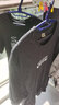 阿诺顿【纯棉四件】短袖t恤男士半截袖衫衣服男装夏季圆领宽松青年大码 格白+K灰+S黑+R白 2XL 建议150-170斤 实拍图