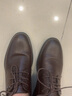 海澜之家HLA皮鞋男商务正装秋冬鞋子德比休闲男鞋HAAPXM4DBG576 棕色38 实拍图