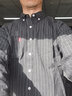 啄木鸟（TUCANO）衬衫男长袖衬衣棉质舒适商务休闲时尚纯色条纹百搭男装 灰色 XL 实拍图