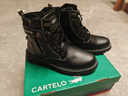 卡帝乐鳄鱼（CARTELO）马丁靴男款加绒高帮冬季靴子男英伦工装男靴户外登山鞋棉鞋男鞋 实拍图
