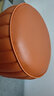 孜度小凳子家用矮凳皮凳子沙发凳换鞋凳小圆皮墩子沙发凳圆形南瓜凳子 橙色 24cm 高（直径36cm）主图模特尺寸 实拍图