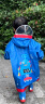 lemonkid儿童雨衣男女童小学生雨披带书包位上学 蓝色机器人 M 实拍图