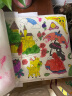 美乐童年婴幼儿童绘画画卷纸涂鸦宝宝礼物可贴涂色本画纸画板随心贴童话世界 实拍图