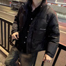 杰逊斯加厚保暖羽绒服男士冬季潮流韩版痞帅立领羽绒外套男装短款羽绒衣 A343-CF86-绿色 XL 建议135-150斤 实拍图