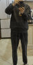 石末（SHIMO）运动套装男春秋季新款男士微弹直筒舒适透气韩版宽休闲套装男 灰色  4XL 晒单实拍图