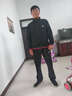 JIEJIAMENGKO中老年运动套装男两件套春秋季长袖男装运动服男休闲健身服大码 1919黑色二件套 XL 实拍图