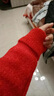 施洛澜半高领毛衣女2025秋冬装新款慵懒风加绒加厚针织打底衫内搭上衣 红色 均码 建议80-135斤 实拍图
