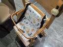 源氏木语实木儿童餐椅宝宝升降餐桌椅子便携式可折叠婴儿吃饭座椅 白色坐垫-儿童餐椅 晒单实拍图