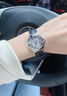 卡地亚男表蓝气球系列自动机械女表精钢/皮带日期显示商务七夕节礼物 33mm银盘皮带-WSBB0030 实拍图