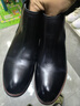 百丽男鞋牛皮商务英伦切尔西烟筒靴A0927DD2 黑单里 38 实拍图