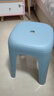 禧天龙塑料凳子家用客厅加厚成人高凳北欧简约商用椅子餐厅凳浴室马桶凳 【石青色】高45厘米 高凳 1个装 实拍图
