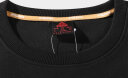 匹克（PEAK）运动卫衣男新款针织logo休闲百搭运动上衣宽松学生青少年套头衫-S 黑色-3001 M 实拍图