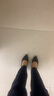 意尔康女鞋粗跟时装鞋浅口套脚高跟鞋工作女单鞋春秋 26906W黑色38 实拍图
