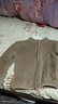真维斯（Jeanswest）真维斯儿童外套男童女童毛绒保暖上衣中大童秋冬新款美拉德童装潮 咖啡色 100 实拍图