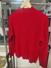 恒源祥厚款保暖纯羊毛衫女装秋冬新款半高领套头毛衣女装纯色打底针织衫 红宝石（中国红） （半高领） L /170/92A 实拍图