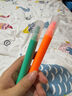 得力柔彩荧光笔彩色醒目标记笔 手帐可用水性记号笔抹茶青提4支/盒SK206 实拍图