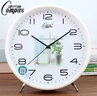 康巴丝（Compas）扫描时钟马蹄闹铃静学生康巴丝床头大老人闹钟钟表字体欧式 2353白色台历 实拍图