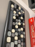 镭拓（Rantopad）RF108  无线键盘鼠标套装 圆形可爱 家用办公无线打字 少女心笔记本外接键盘黑色混彩 实拍图