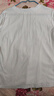 真维斯（JEANSWEST）长袖T恤女春夏纯棉正肩柔软亲肤内搭印花百搭打底上衣女白色2XL 实拍图
