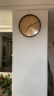 纳什客厅挂钟创意电波钟表现代简约轻奢2024新款餐厅时钟挂墙高档挂表 14英寸（数字款） 实拍图
