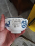 昭乐 碗年年有鱼青花瓷中式家用陶瓷米饭碗面碗大汤碗釉中彩 蓝鱼4.5英寸米饭碗（6个） 实拍图
