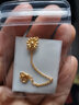 菜百首饰 黄金手链 足金小雏菊爱无间手链   HJ 黄金手链 约2.46g 约17cm 实拍图