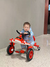 贝特萌儿童飞机漂移车宝宝脚蹬脚踏三轮车滑行摇摆车小孩3-6岁生日礼物 红色+音乐灯光+座椅调节+橡胶轮 山姆同款 实拍图