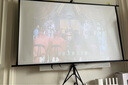 虾皮 支架幕布落地移动投影幕布家用4k高清免打孔可挂壁办公抗光幕布户外便捷高清投影仪屏幕简易幕布 白塑 84吋16:9便携幕【可支架/可挂壁】长1.98米 实拍图