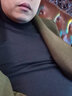 恒源祥100%羊毛衫男士半高领毛衣加厚针织上衣15001032 黑色 185/100A  实拍图