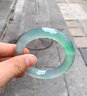 行婷 行婷缅甸冰种飘绿浅绿翡翠(处理)玉手镯飘花阳绿白底青正圈圆条贵妃镯子冰糯种飘紫玻璃种平安镯送礼 57-58mm 实拍图
