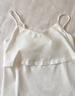 嫚熙（EMXEE）哺乳背心月子服纯棉孕妇喂奶巾防走光春秋孕妇吊带内衣女 【白色-无罩杯】纯棉款 XL 实拍图
