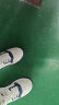 德赛（Desai）男鞋真皮打孔夏季透气百搭休闲板鞋男潮流时尚运动鞋 白蓝 40  晒单实拍图