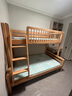 林氏家居原林氏木业实木上下床儿童双层床LH060高低床+上下床垫，1.2*1.9m 实拍图