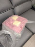 钟爱一生坐垫学生教室椅子垫屁垫办公室座椅垫子毛绒美臀椅垫加厚冬季保暖 四拼垫-粉色 40*40cm 实拍图