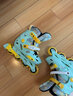 小状元平花轮滑鞋儿童培训溜冰鞋自带锁轮旱冰鞋中小学轮滑课生日礼物 精灵绿全闪【至尊套装】 M (适合31-35) 实拍图