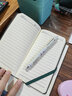 齐心（COMIX）笔记本子A5/98张 文具软皮面会议记录本创意斜绑带/记事本/日记本 绿色ECC5851 实拍图