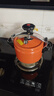 安玖 防爆高压锅家用燃气电磁炉新款户外便携小型压力锅迷你焖锅商用 3L阳光橙【安全防爆】 18cm 实拍图