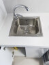 欧琳（OULIN） 水槽单槽 304不锈钢洗菜盆 厨房小户型套装水池含龙头OLWG43390 43*39 配OL-3100精铜龙头 晒单实拍图