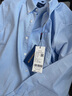 罗蒙（ROMON）纯棉牛津纺长袖衬衫男士春秋款中青年翻领商务休闲百搭工装衬衣男 1021蓝色 42 实拍图