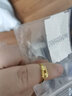 赛菲尔 黄金戒指女足金999.9仿钻桃心车花爱心金戒 活口戒指 约2.3克 实拍图